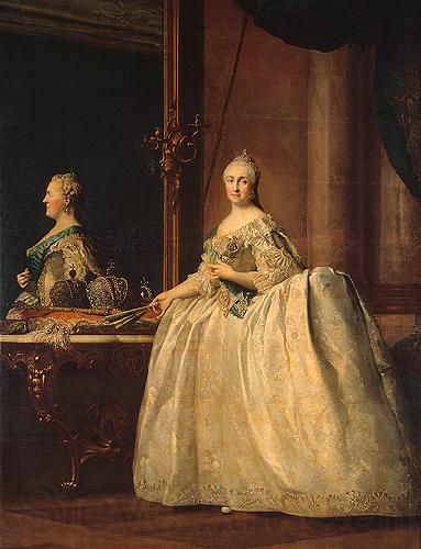 unknow artist Catherine II of Russia in the mirror Germany oil painting art